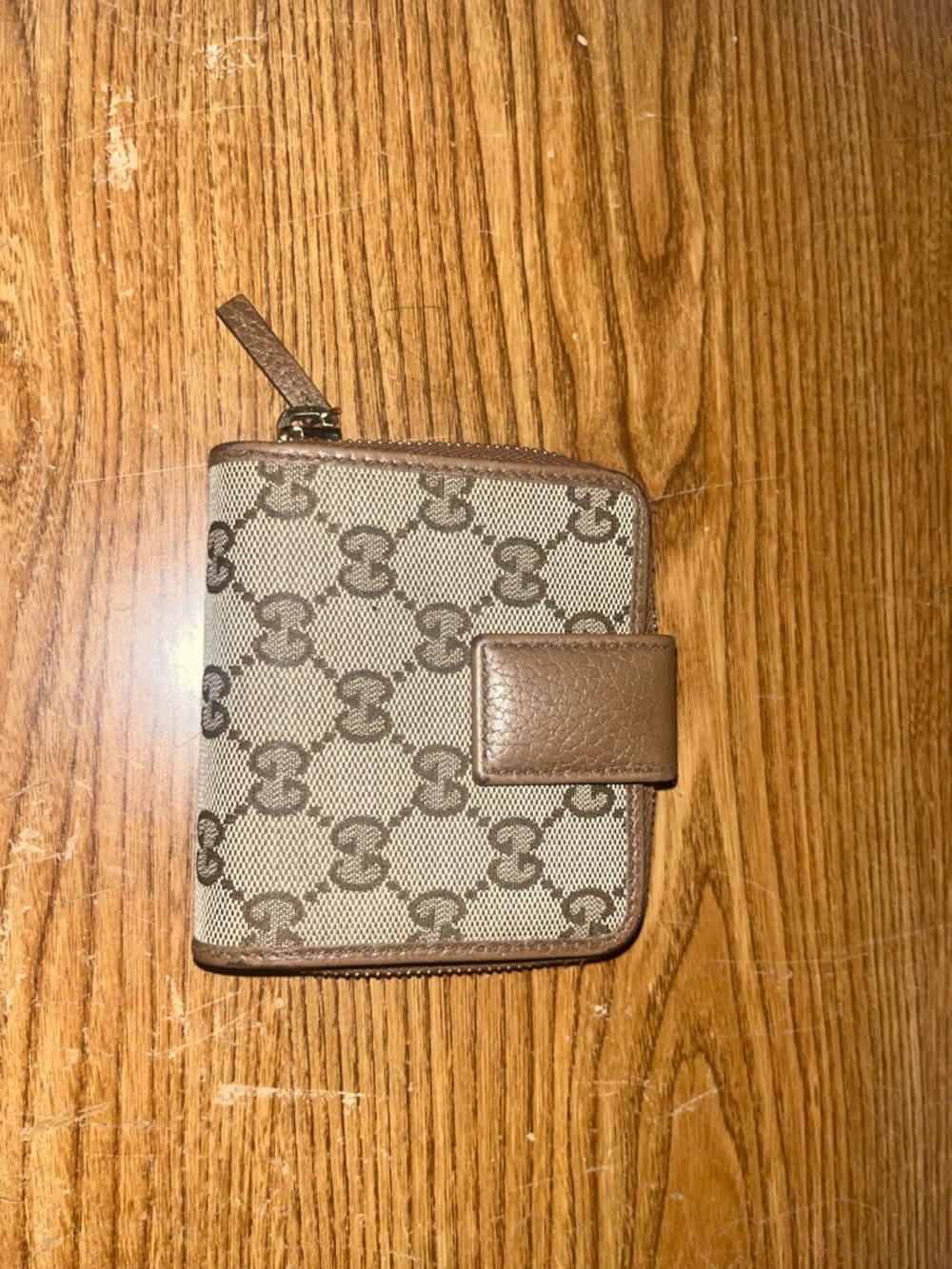 Vintage Gucci Original GG/Dollar Calf Mibcel - Mix Color Zip Wallet
